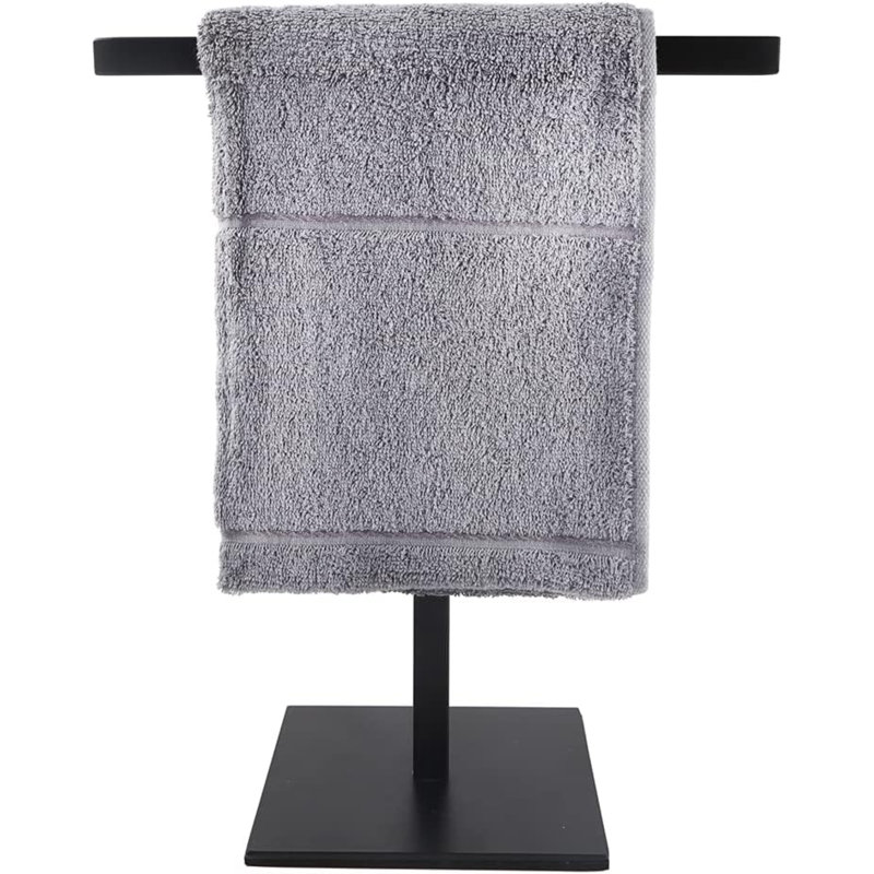 Support de serviette de salle de bain pour salle de bain, support de serviette en forme de T en acier inoxydable SUS304 pour salle de bain, comptoir de cuisine ou de meuble-lavabo