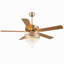 Ventilateur de plafond moderne en cristal de 52 po / 62 po avec lumières et télécommande, ventilateur de plafond réversible à courant continu-1082351200