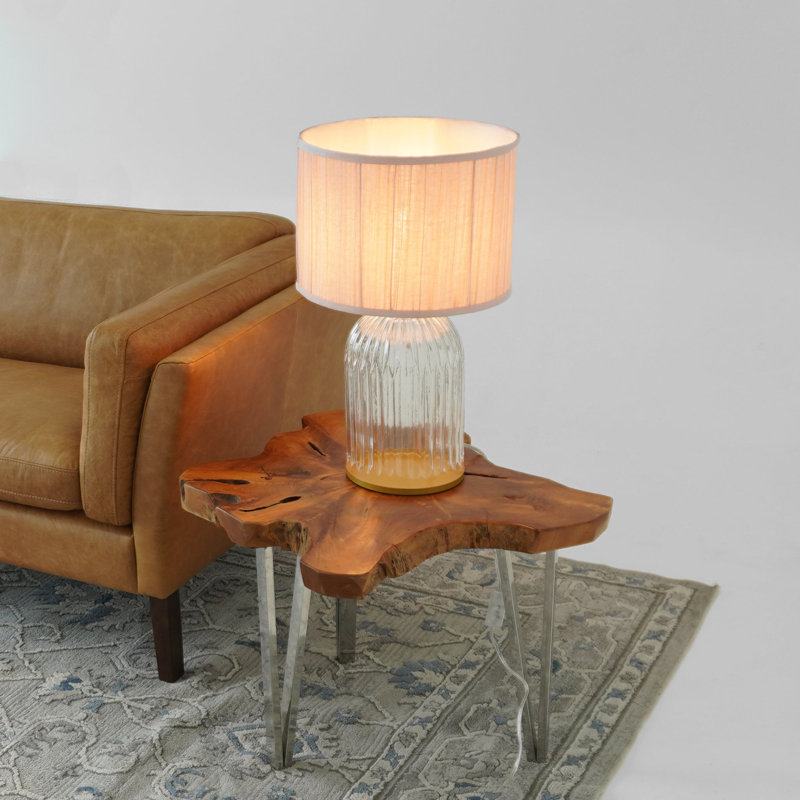 Nebulis Table Lamp Gold - Clear and Pink