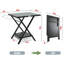 Table de barbecue extérieure pliante avec tablette de rangement inférieure Feasto L 30 po x l 24 po, table de camping portative pour four à pizza