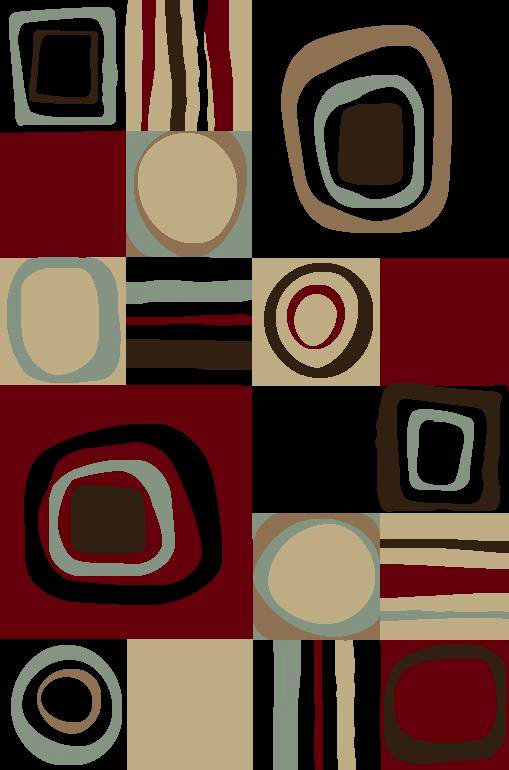 Tapis intérieur/extérieur noir Chapman, 5 pi x 7 pi