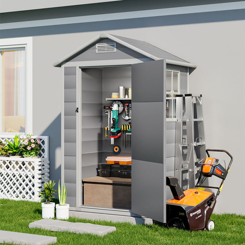 Plastic Outdoor Garden Storage Shed, 12.3 sq.ft.