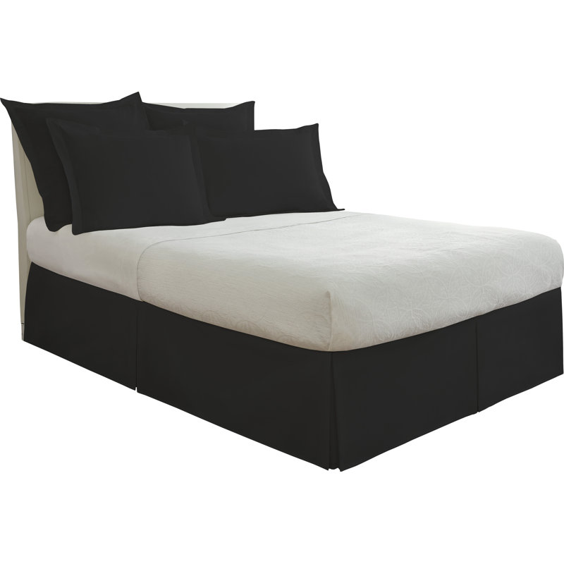Jupe de lit 14 po en microfibre sur mesure Today's Home, Plein, Noir