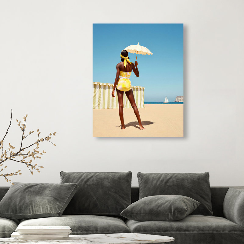 Cabana Muse III Print by Oliver Gal, 31"H x 37"W, White Floater Frame