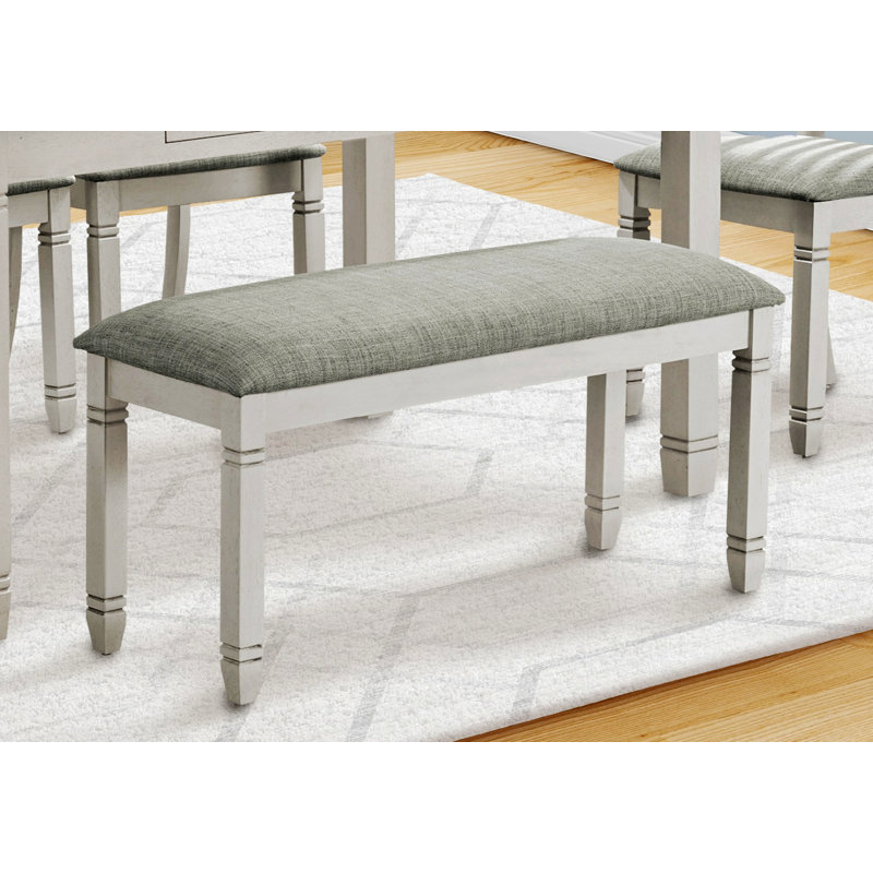 Banc rectangulaire, banc de salle à manger, banc rembourré pour entrée et chambre à coucher