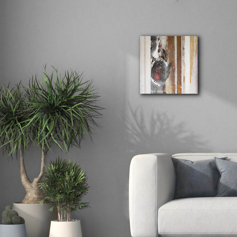 «Textured Grain 6» par Erin McGee Ferrell, art mural sur toile, 18 po x 18 po