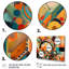 Orange et bleu, vibrations géométriques I - salon d'art mural géométrique moderne-1410344348-1410344346