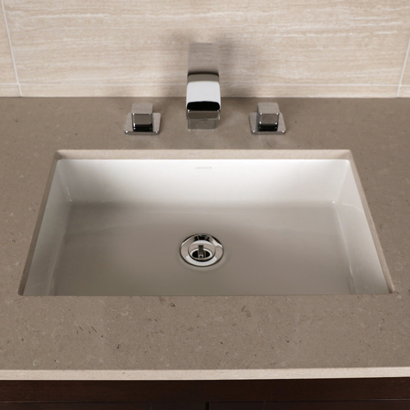 Cube 21.75'' L Bathroom Sink, White