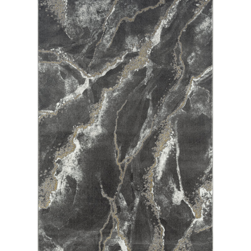 Mickleson Abstract Indoor Rug, Rectangle 4' x 6'
