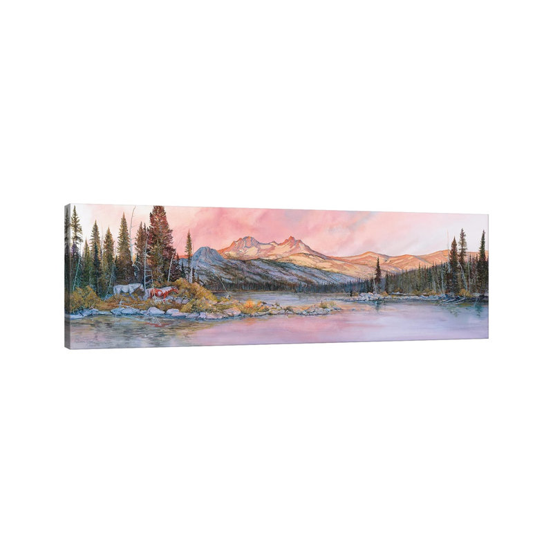 A Time To Rappel - Reproduction d'art murale - Toile tendue, 36" x 12", Toile tendue avec châssis, No Frame