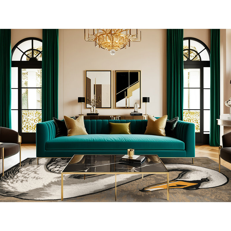  Tapis lavable lavé à cygne, Rectangle de 5 pi x 8 pi