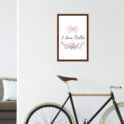 I Love Ballet - impression d'art graphique