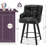 26''H Upholstered 360°Swivel Counter Height Bar Stools, Wood Legs Kitchen Island Chairs-211219933-210338530