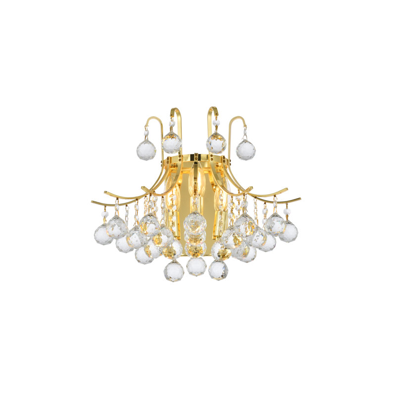 Plafonnier encastré 3 lumières Stoller, Or, Coupe royale