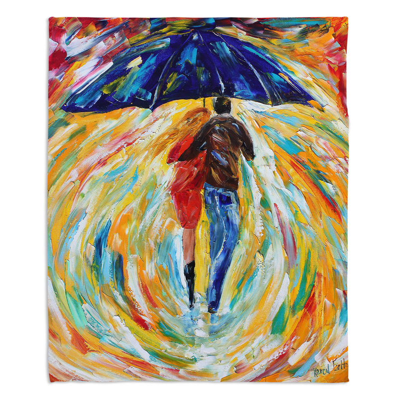 Hand Woven Throw Blanket, 51" W x 60" L