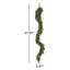 61.81'' in. Faux Garland