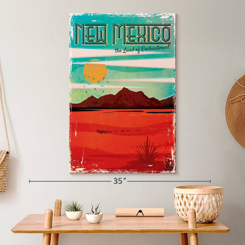 Land of New Mexico, reproduction sur toile, H 30 po x l 20 po x P 1,25 po