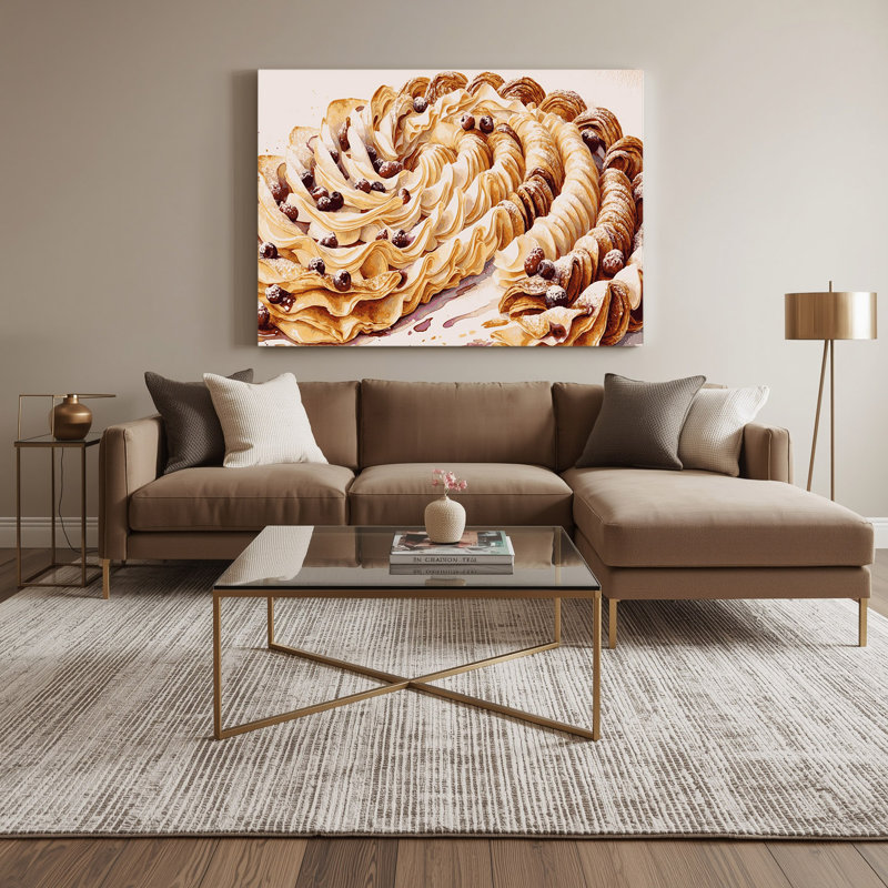 Art mural sur toile Desserts Mille feuille, H 11 po x l 14 po