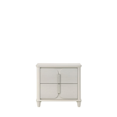 Table de chevet avec tiroirs - 83 lb Poids du colis Matériaux de fabrication de la chambre à coucher blanc perle utilisés