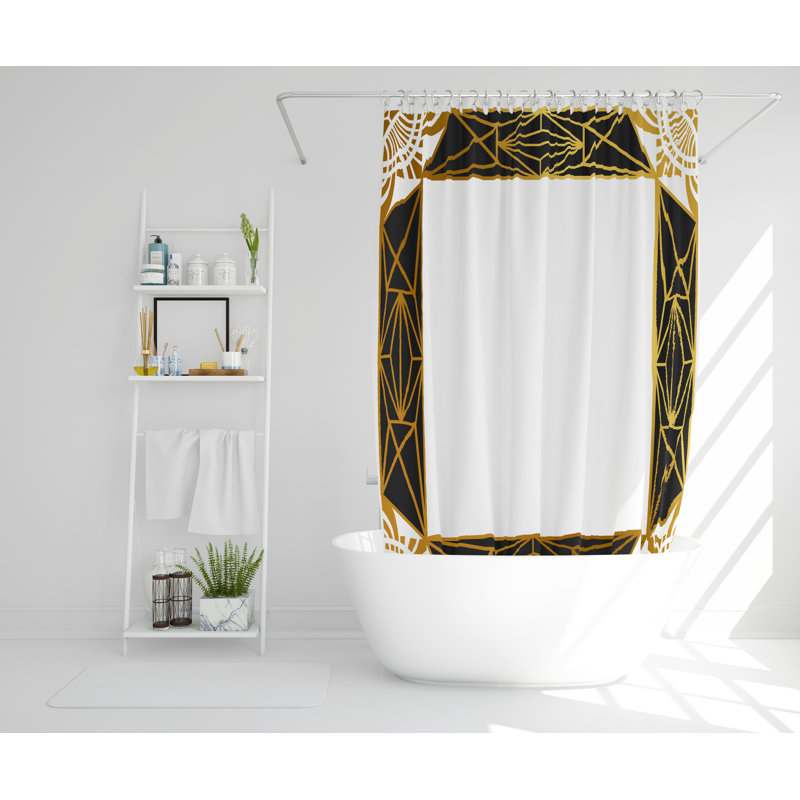 Lovie Polyester Single Shower Curtain, 168cm H x 168cm W