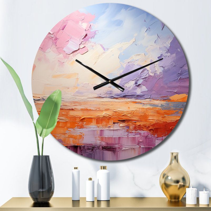 Horloge murale Blush Horizon II, Moyenne