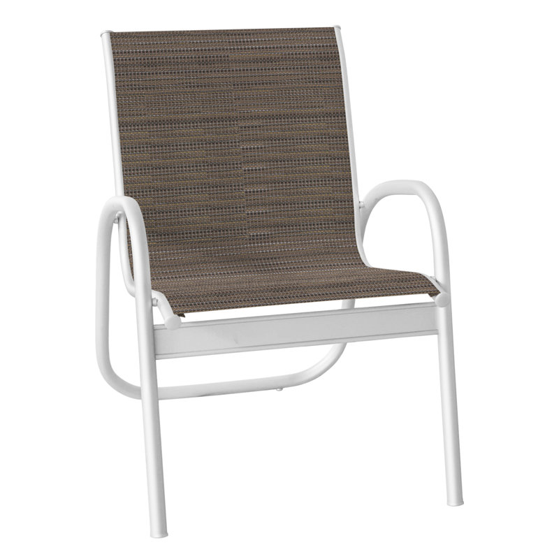 Fauteuil de patio Gardenella, Blanc texturé, Tempo