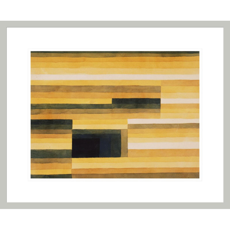«Felsenkamer» par Paul Klee - reproduction d'art numérique encadrée, 17.75" H x 21.66" W