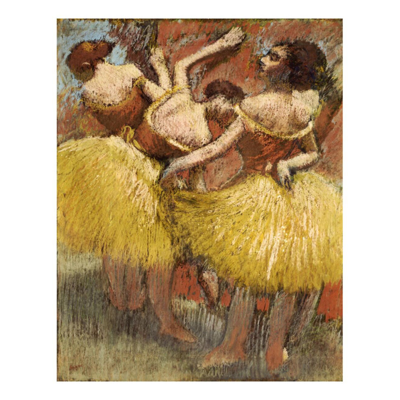 «Three Dancers» par Edgar Degas - Estampe numérique, H 28 po x l 22 po