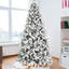 Arbre de Noël 8 pi avec 470l lumières DEL colorées, 10 modes d'éclairage, interrupteur au pied, 1793 pointes de pe + + dur, branches à mémoire de forme, tronc à charnières pour une installation sans effort et un démontage rapide, stable-1261983428