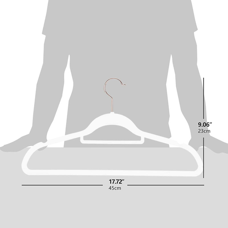 Velvet Non-Slip Standard Hanger for Dress/Shirt/Sweater