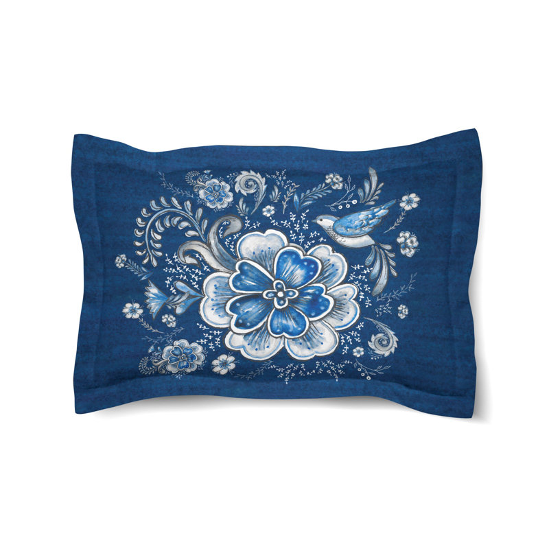 Royal Garden Microfiber / Microsuede Pillow Sham, King