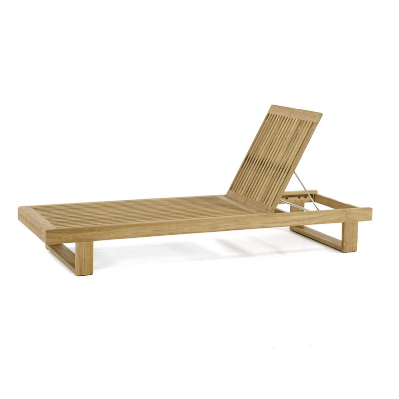 Westminster Teak Horizon Double Chaise Set Cushions Included