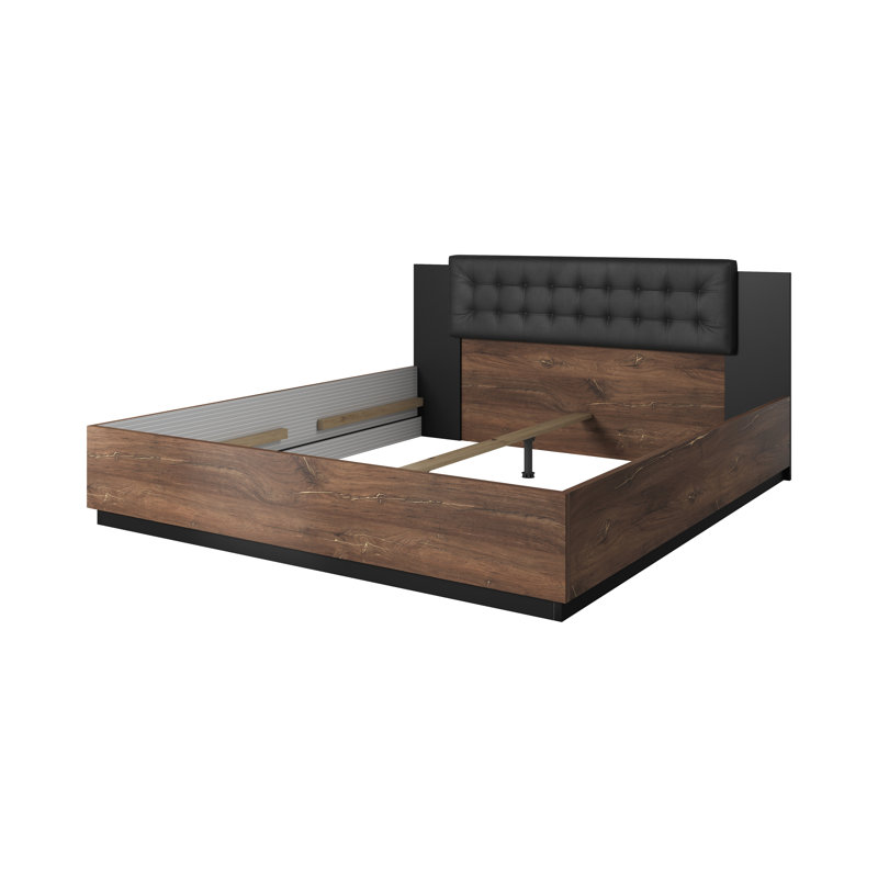 Wyncote Bed rack not included, Brown/Black, European Kingsize (160 x 200 cm)