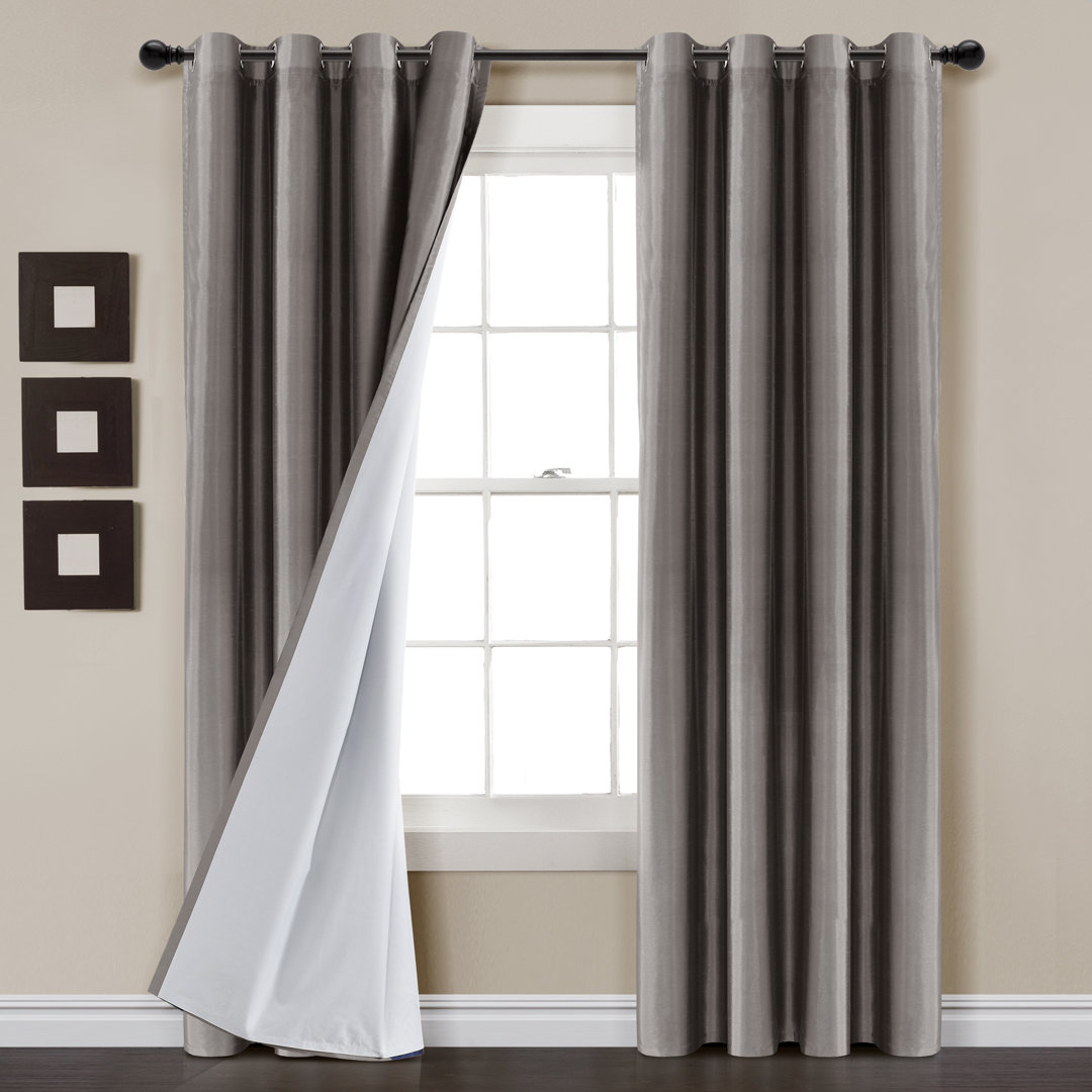 Polyester Blackout Curtain Single Panel Lush Decor Curtain