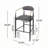 Counter Height Upholstered Bar Stools with Back for Kitchen Island-117095674-117095685