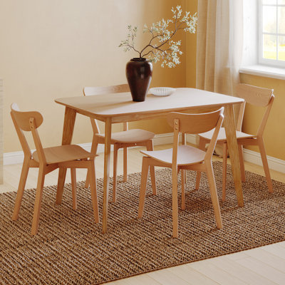 Larsen Oak Solid Wood Base Dining Table