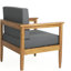 Fauteuil club en bois