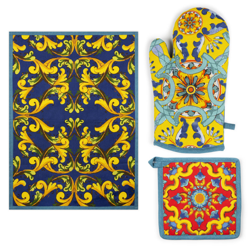 Trinacria Cotton Kitchen Towel Linen Set