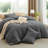Bedsure Cotton Fabric With Microfiber Inner Fill Comforter Set-106246646-106246649