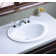 Pennington Ceramic Oval Drop-In Bathroom Sink with Overflow
