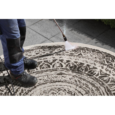 Rosica Flatweave Black Rug