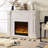 Solid + Manufactured Wood Freestanding Fireplace-1399682888