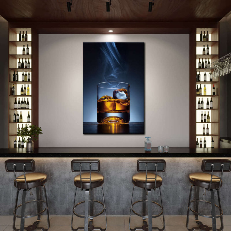 Impression sur toile Cool Whiskey, H 45 po x l 30 po x P 1,25 po