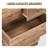 Linen-Textured Melamine Drawer Cabinet with 3+2 Drawers & Matte Gold Handles, Bedroom Storage Organizer