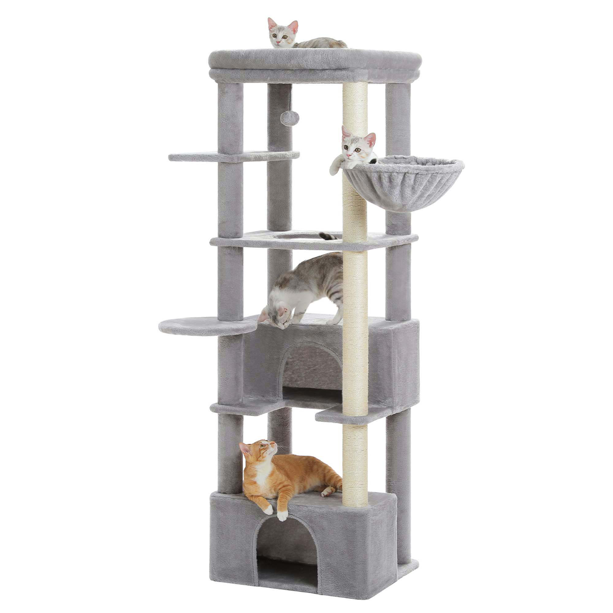 Oliver Tall Cat Tree Tower For Indoor Big Cats With ExtraLarge