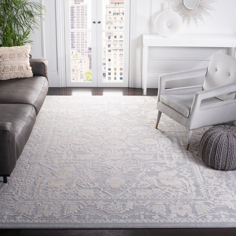 Tapis oriental gris clair Calidia, Rectangle 9 pi x 12 pi