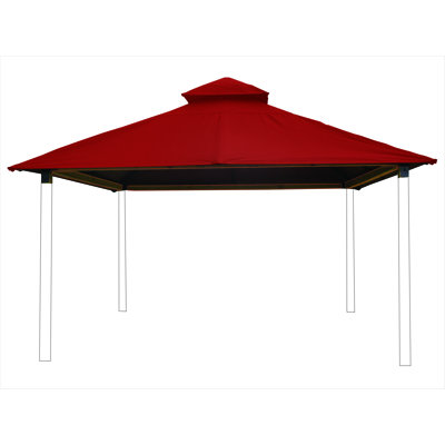 Fixation de toit L 12 pi. D Pavillon de jardin en bois massif