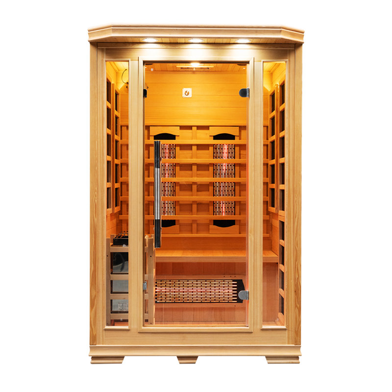 2 Person Hybrid Sauna With Traditional & Full Spectrum Infrared Complete Heat