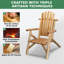 Chaise de patio en bois massif rustique-683867216