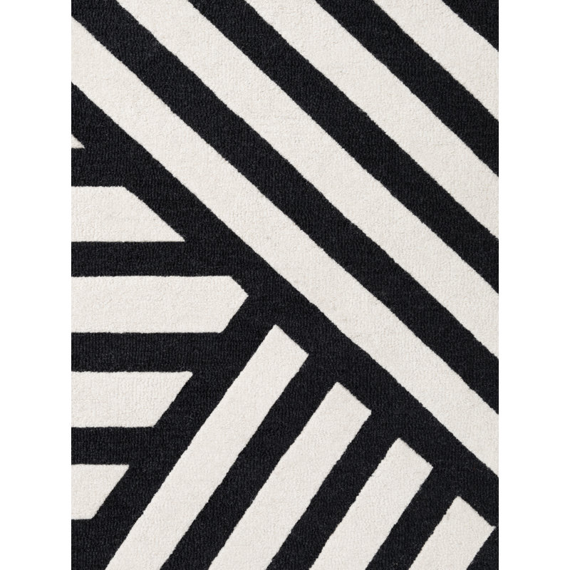 Stryve Striped Wool Hand Woven 200cm X 290cm Area Rug